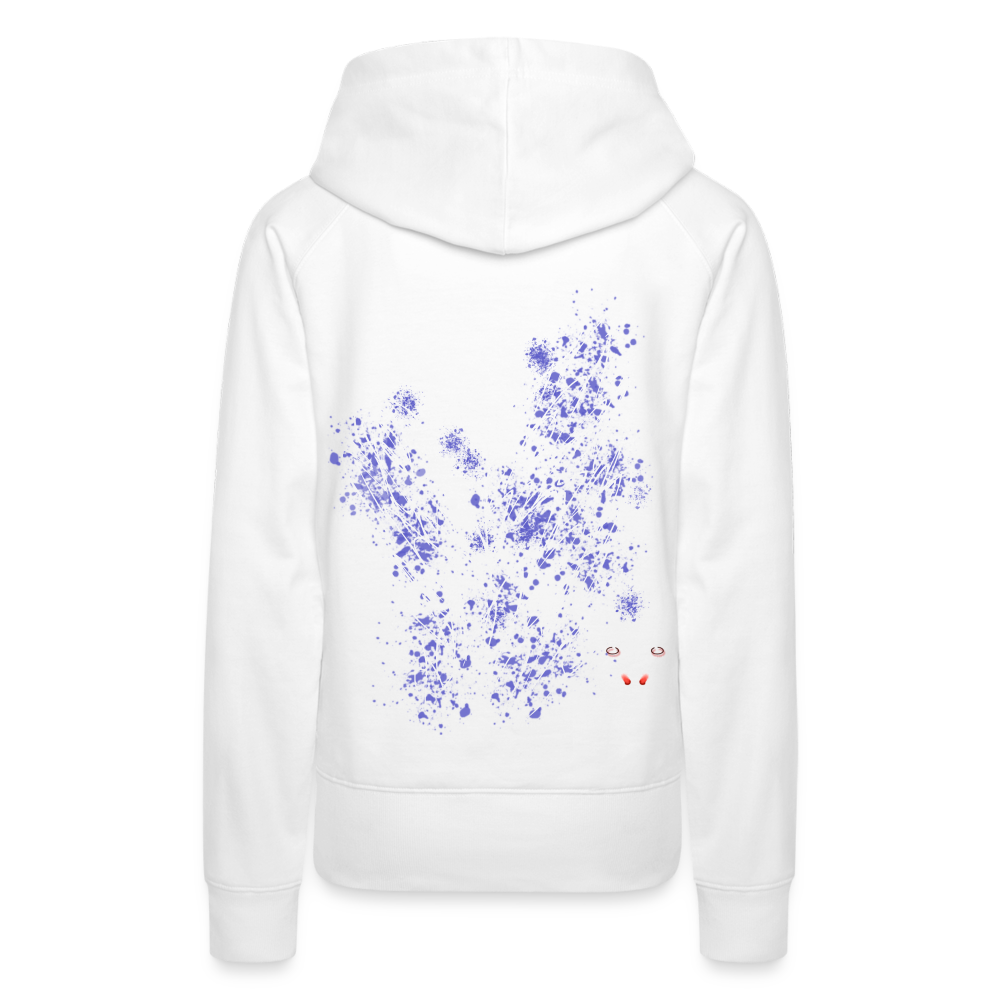 Women Hoodie Light Blue Wings - Weiß