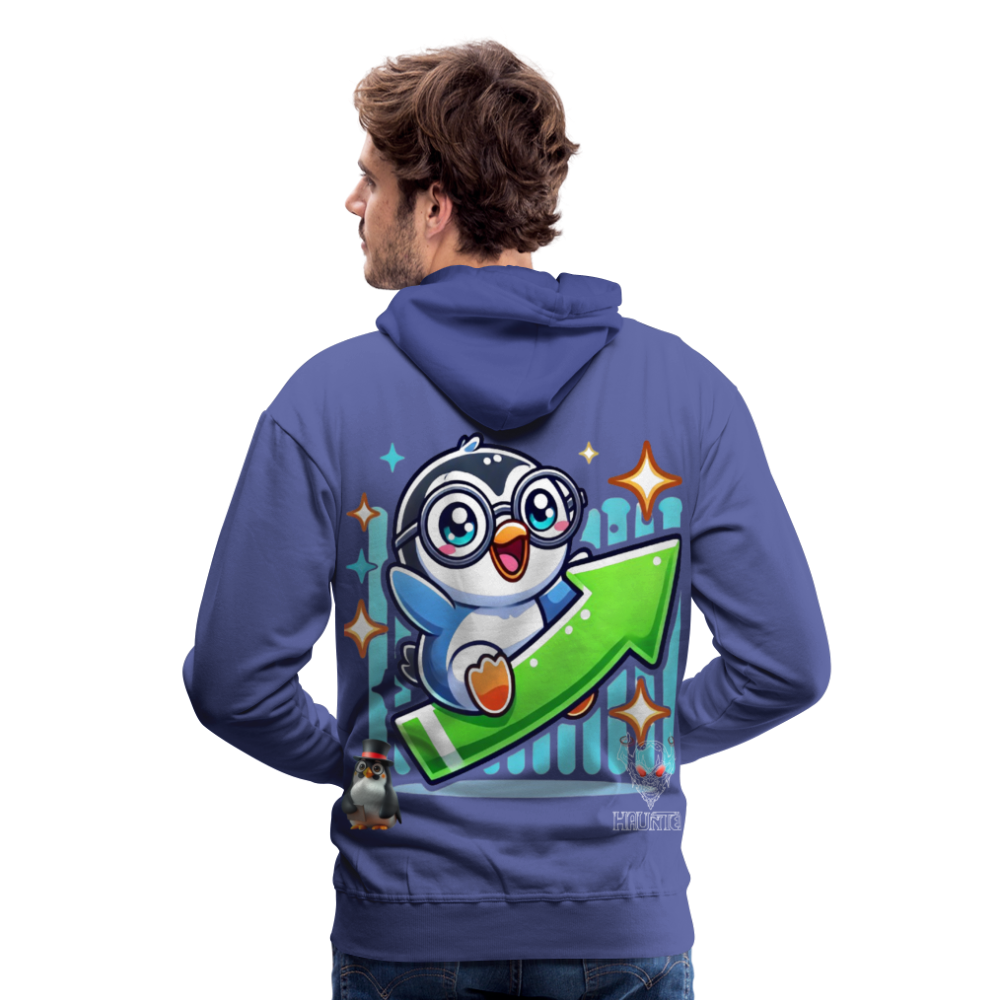 Men Hoodie KasPenguin Riding the Trend - Königsblau