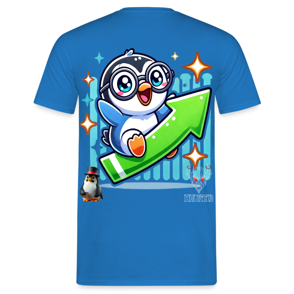 Men T-Shirt KasPenguin Riding the Trend - Royalblau