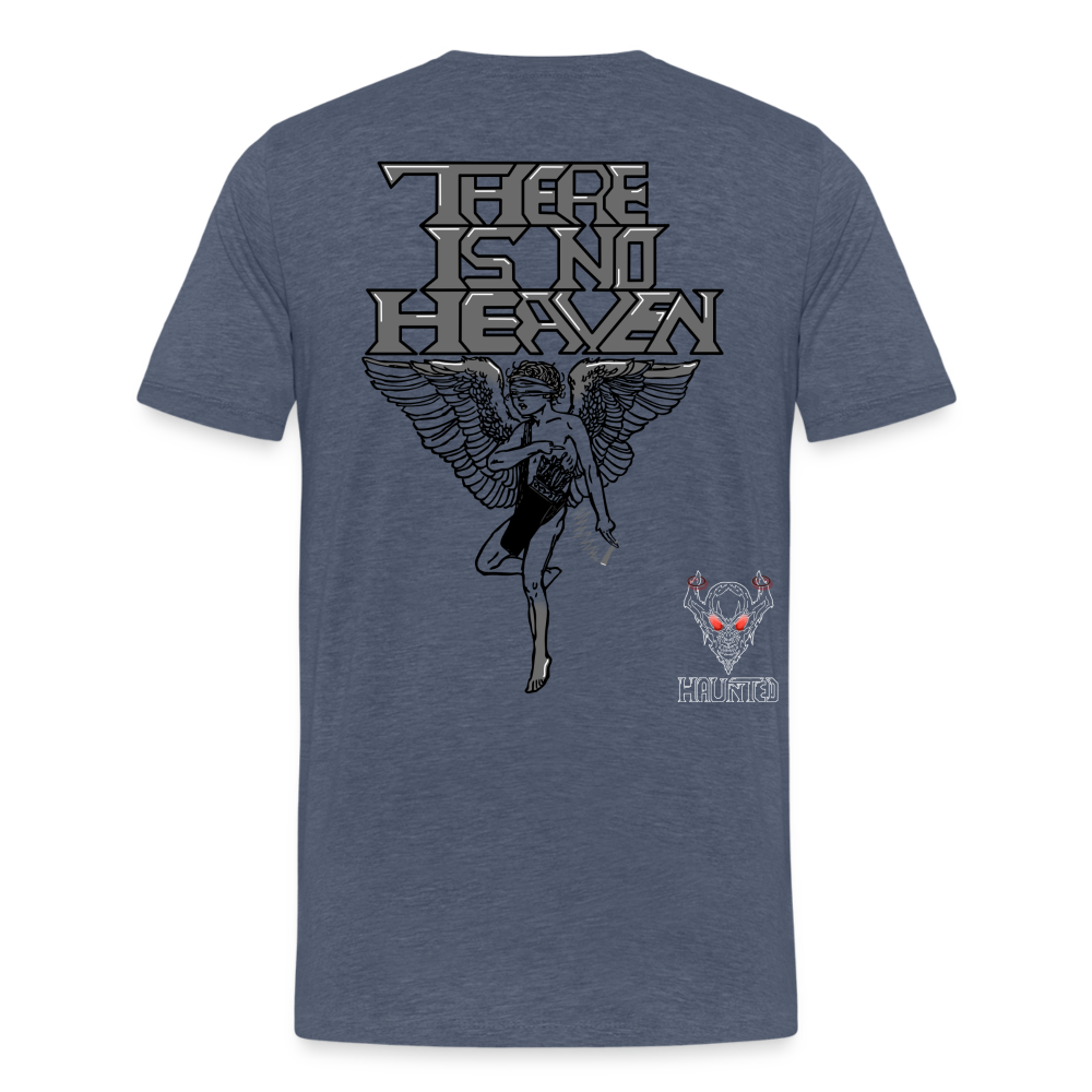 Men T-Shirt There Is No Heaven - Blau meliert