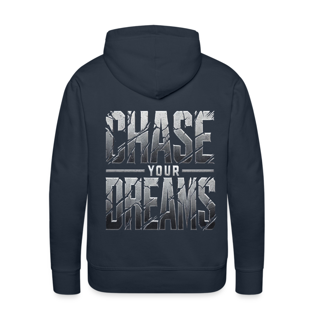 Men Hoodie Chase Your Dreams - Navy