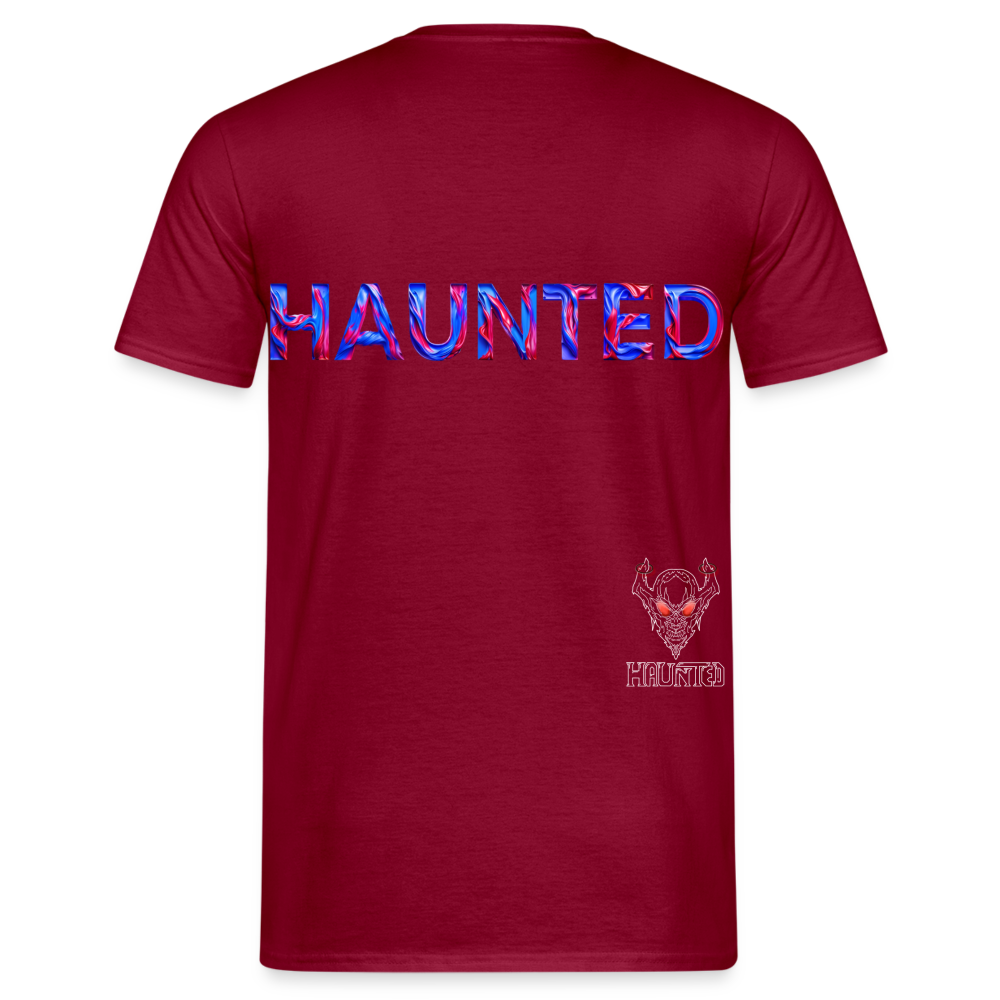 Men T-Shirt Cosmic Flame Surge - Ziegelrot
