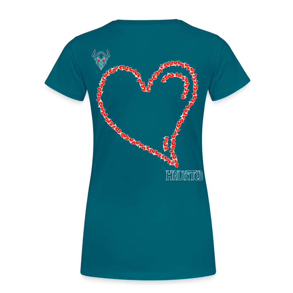 Woman T-Shirt Hearts Light - Divablau