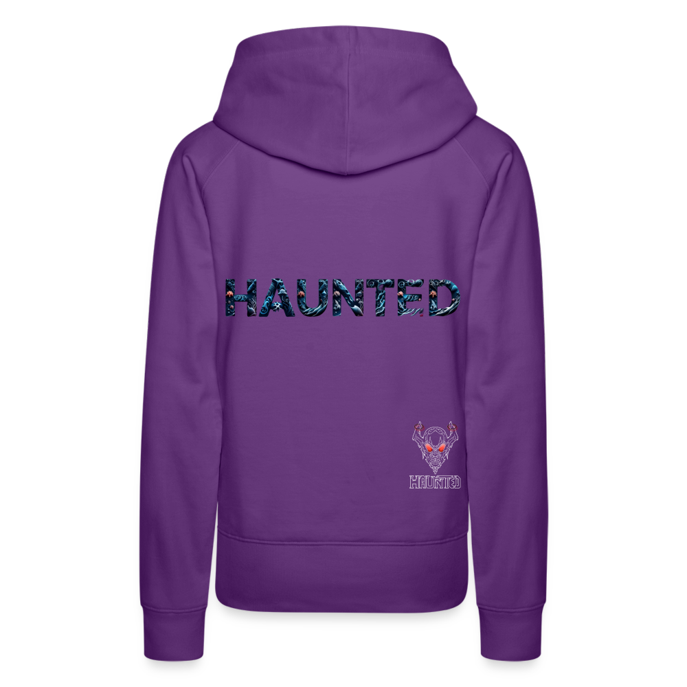 Women Hoodie Abyssal Coral Glow - Purple