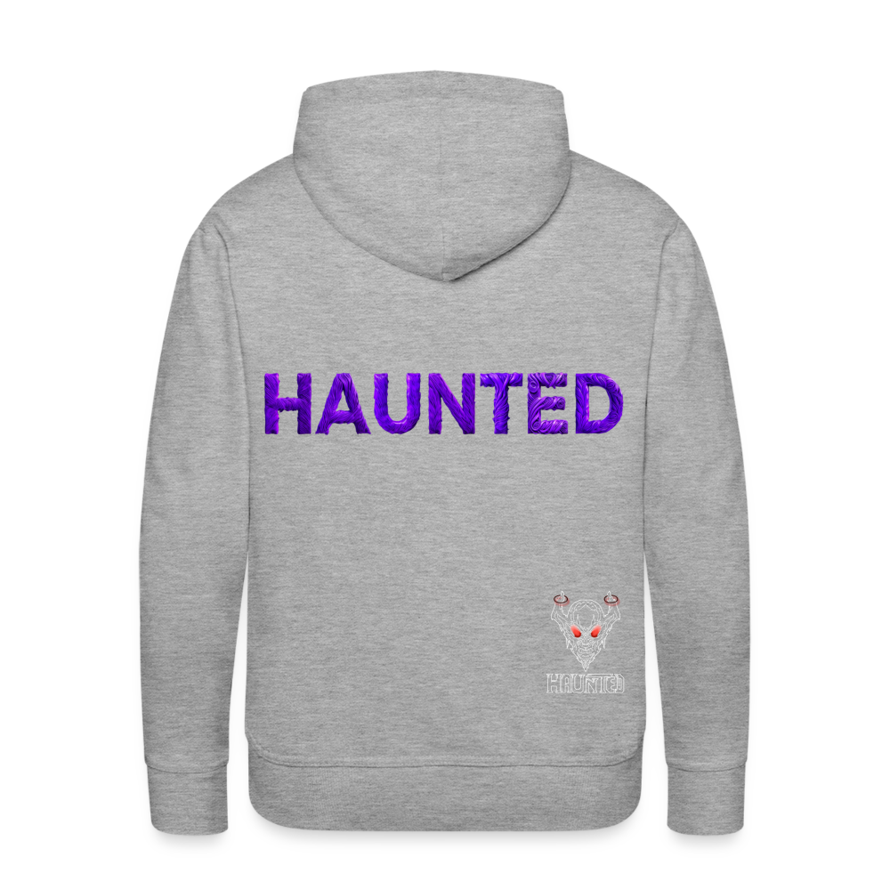 Men Hoodie Enchanted Velvet Mist - Grau meliert