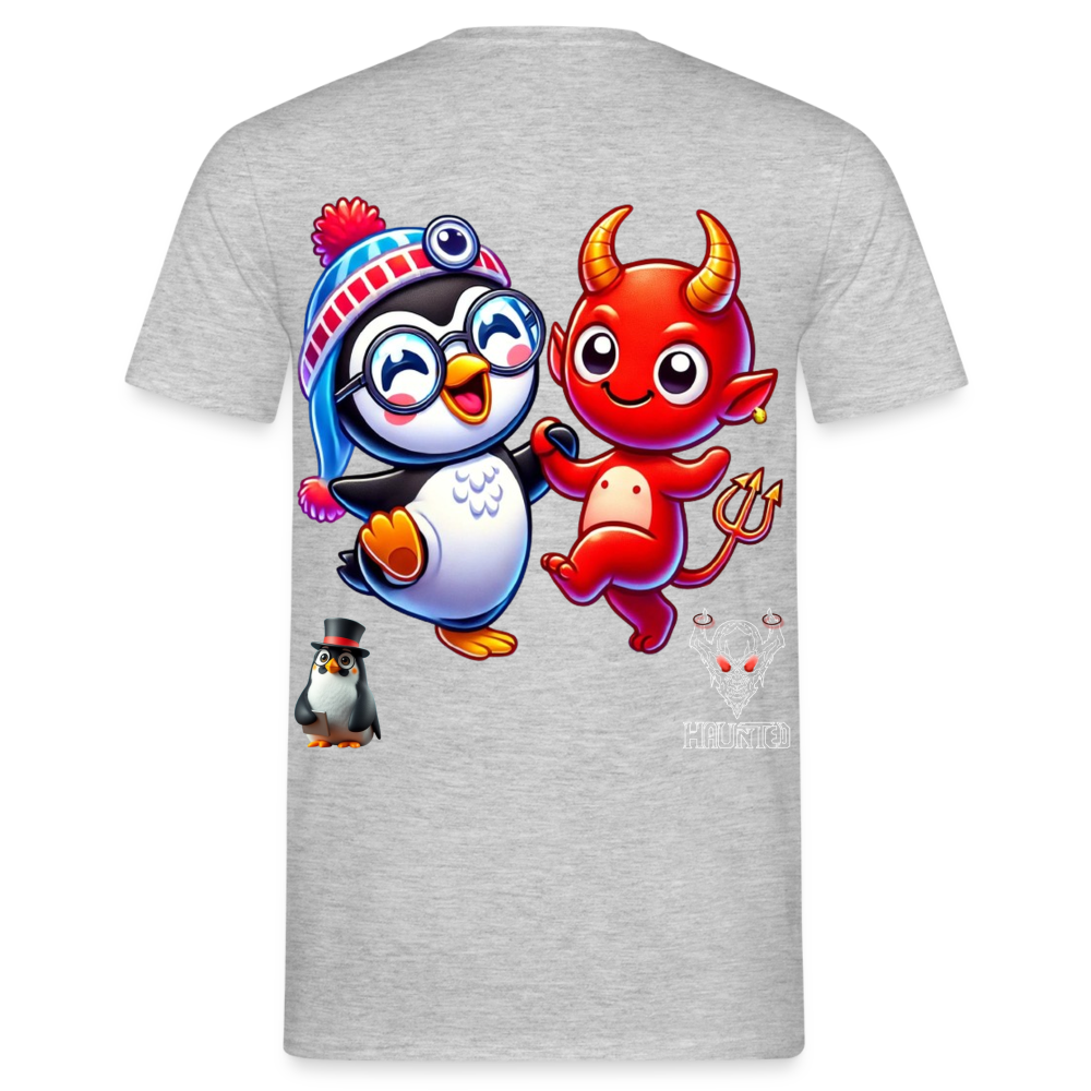 Men T-Shirt Dancing with Devil - Grau meliert