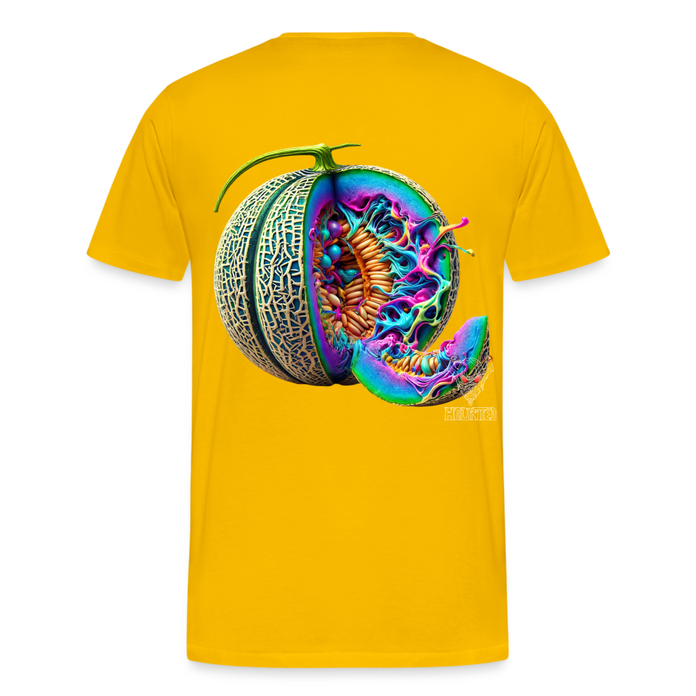 Men T-Shirt Neon Melon Art - Sonnengelb
