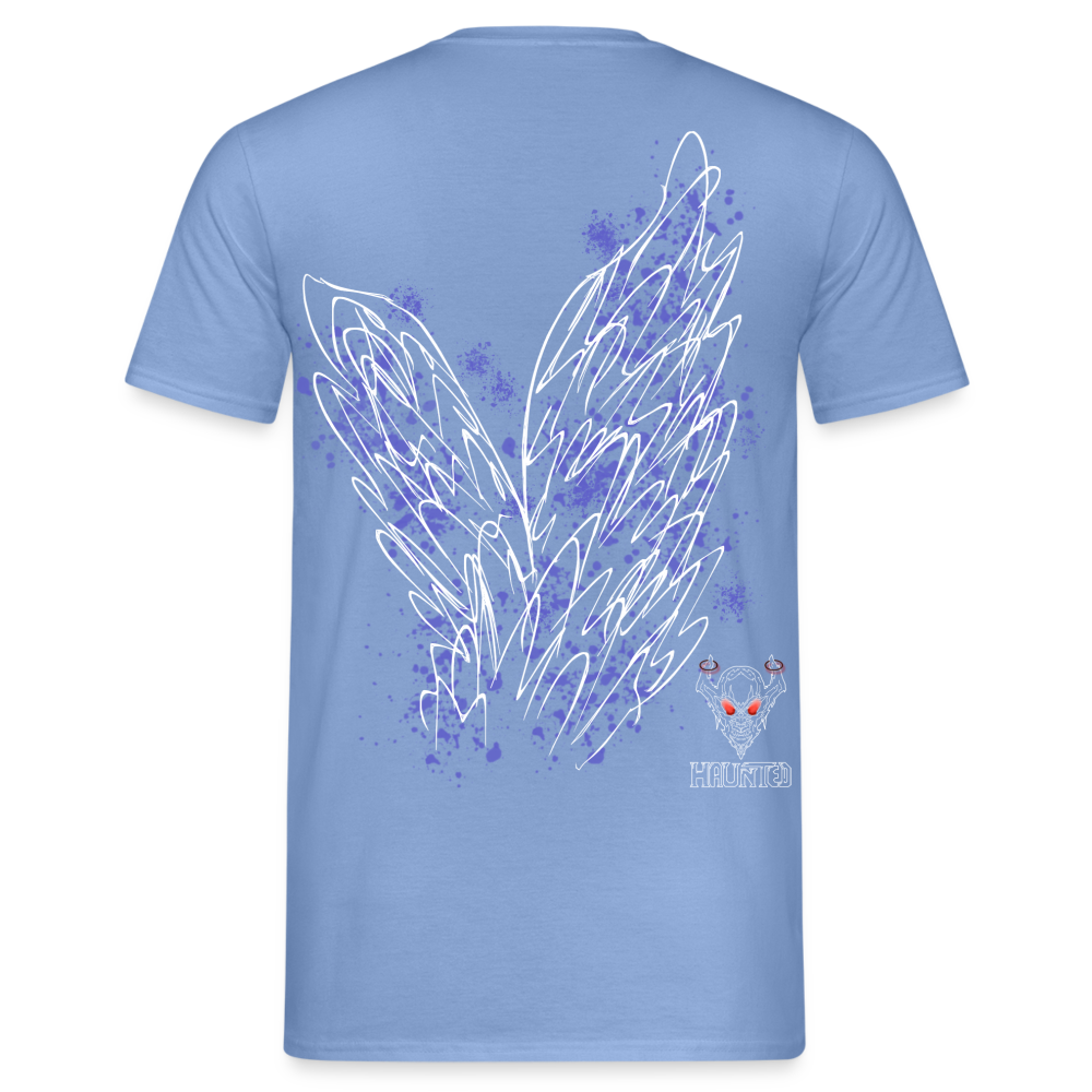 Men T-Shirt Light Blue Wings - carolina blue