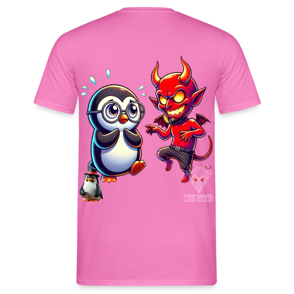 Men T-Shirt Dancing with Devil - Pink