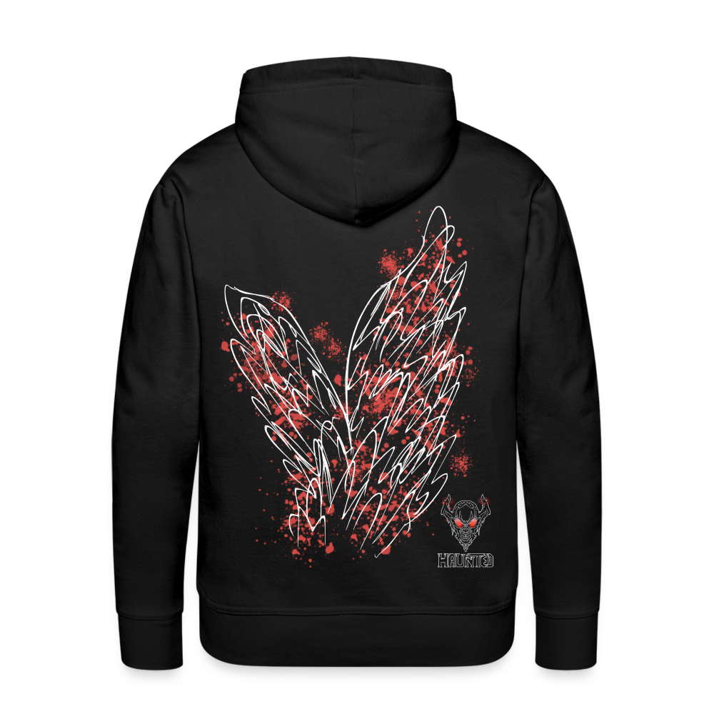 Men Hoodie Light Red Wings - Schwarz