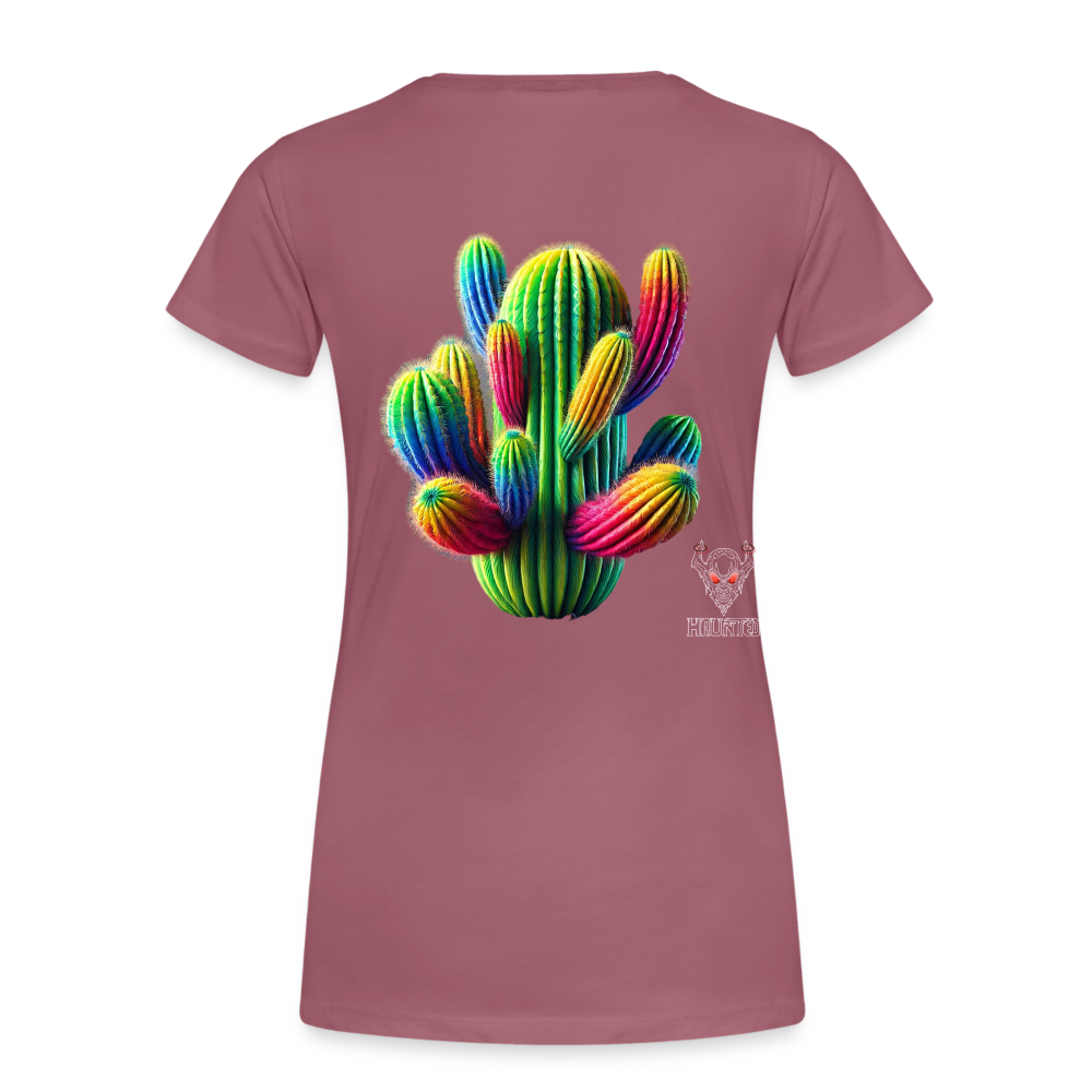 Woman T-Shirt Prismatic Cactus Bloom - Malve