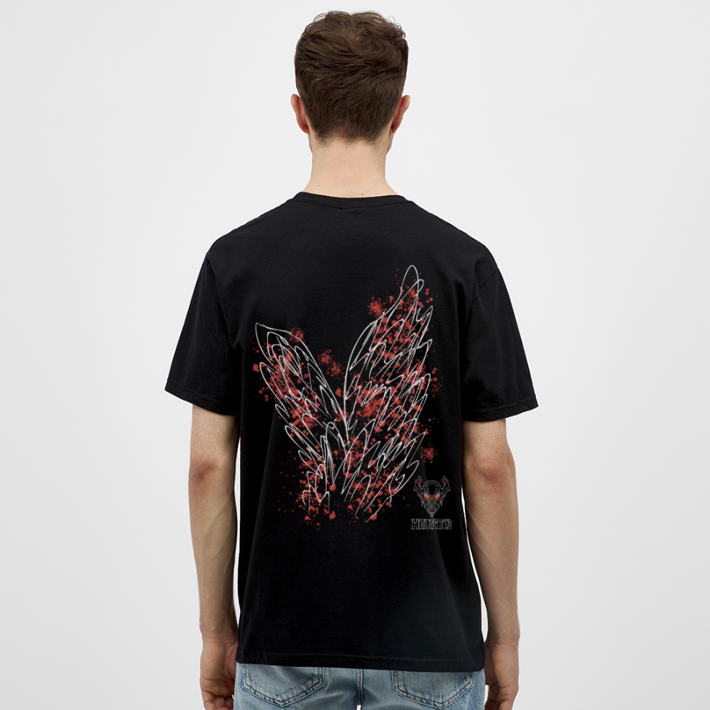 Men T-Shirt Light Red Wings - Schwarz