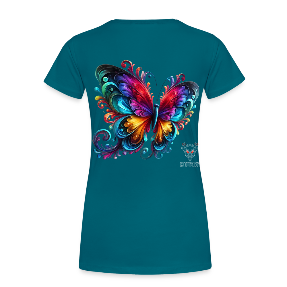 Woman T-Shirt Radiant Butterfly Art - Divablau