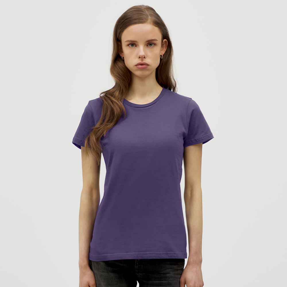 Women T-Shirt Dark Red Wings - Dunkellila