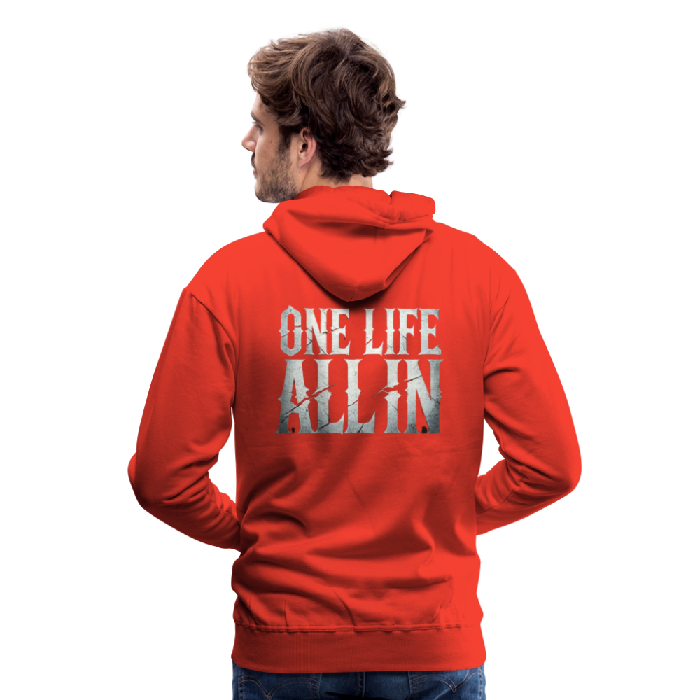 Men Hoodie One Life All In - Rot