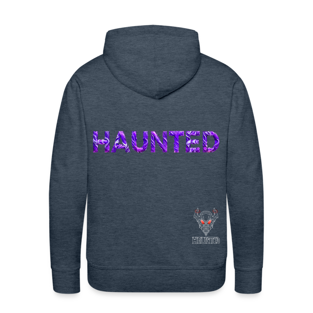 Men Hoodie Violet Whispers Essence - Jeansblau