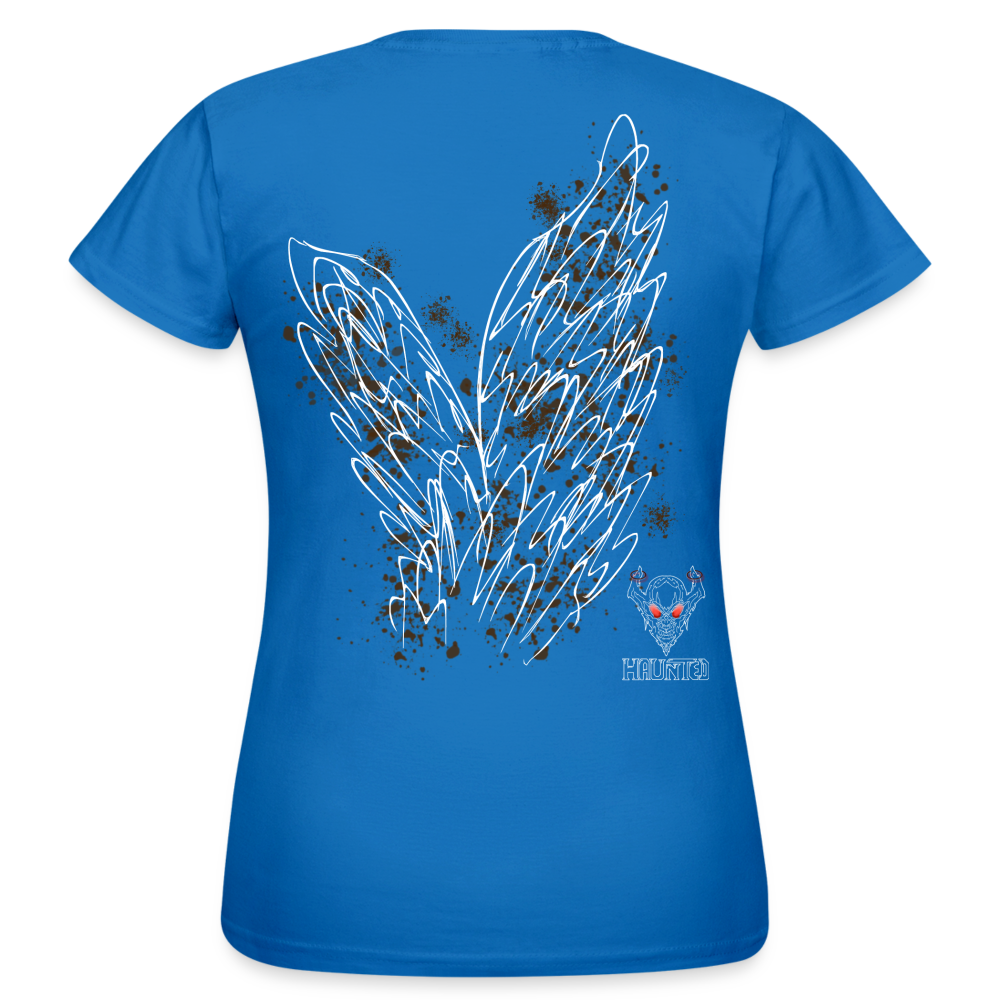 Women T-Shirt Brown Wings - Royalblau