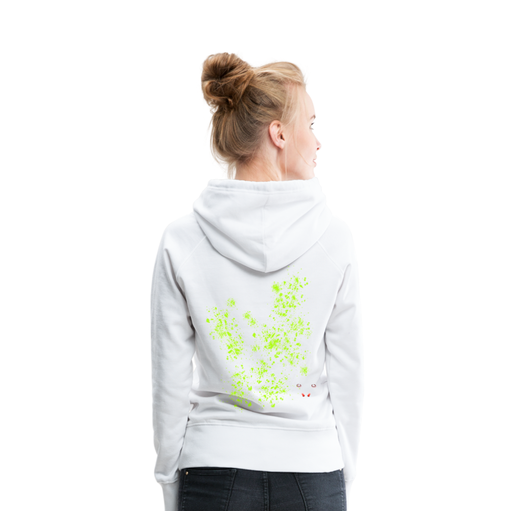 Women Hoodie Poison Green Wings - Weiß