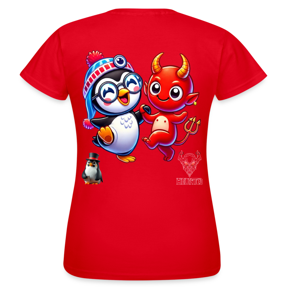 Women T-Shirt Dancing with Devil - Rot