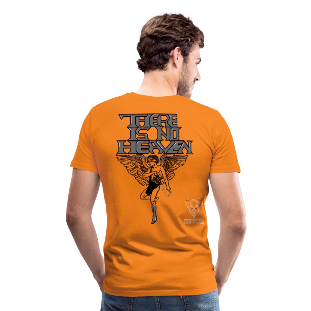 Men T-Shirt There Is No Heaven bloody - Orange