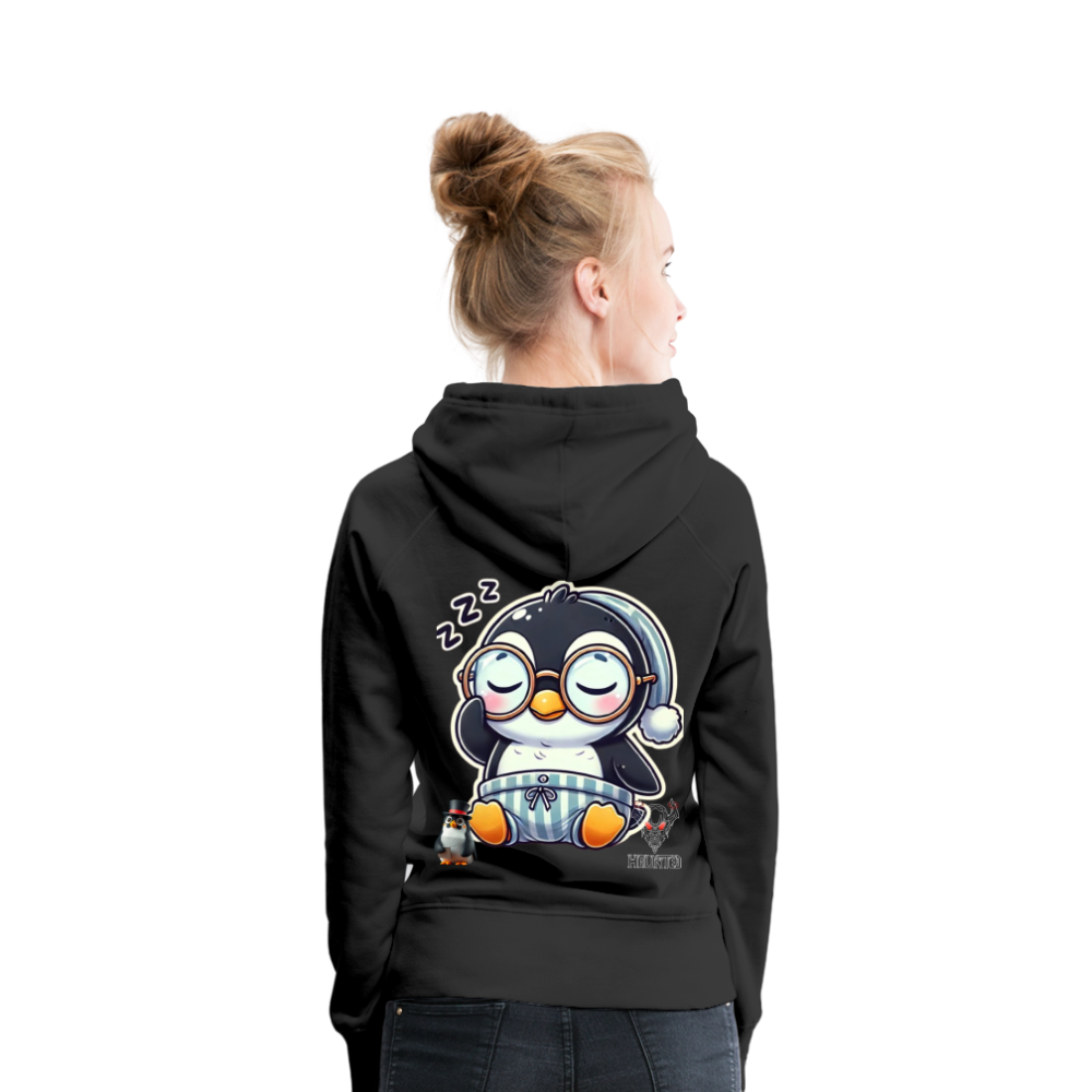 Women Hoodie Sleepy KasPenguin - Schwarz