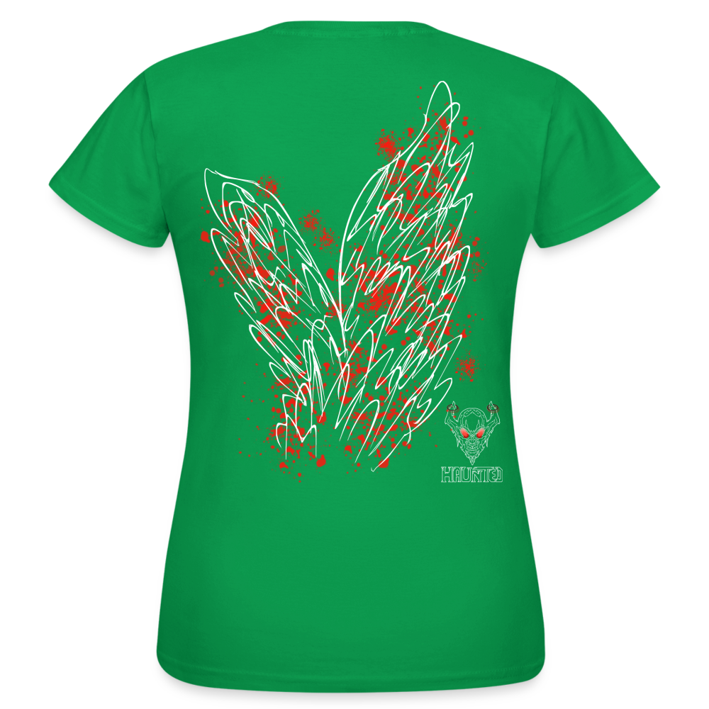 Women T-Shirt Red Wings - Kelly Green