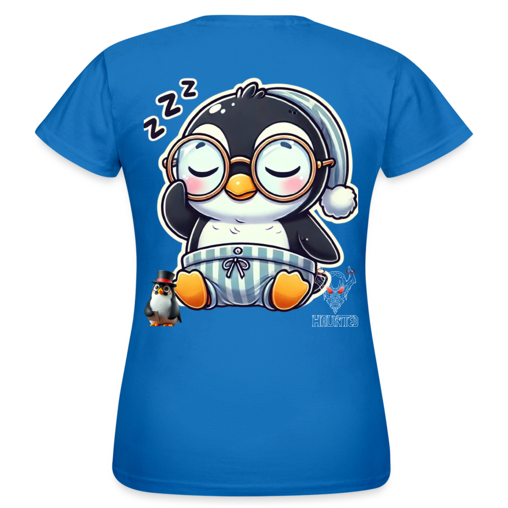 Women T-Shirt Sleepy KasPenguin - Royalblau