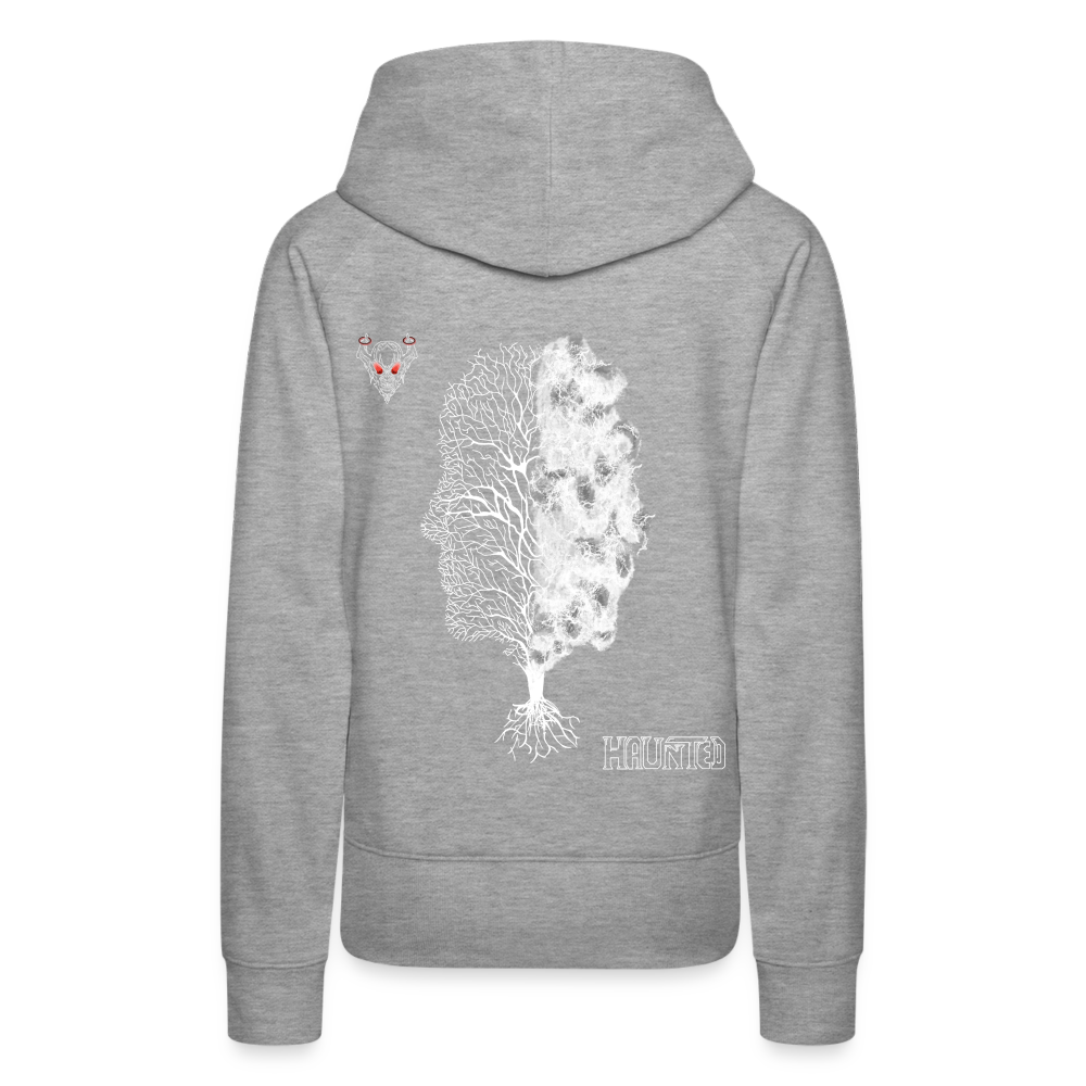 Woman Hoodie Dead or Alive - Grau meliert