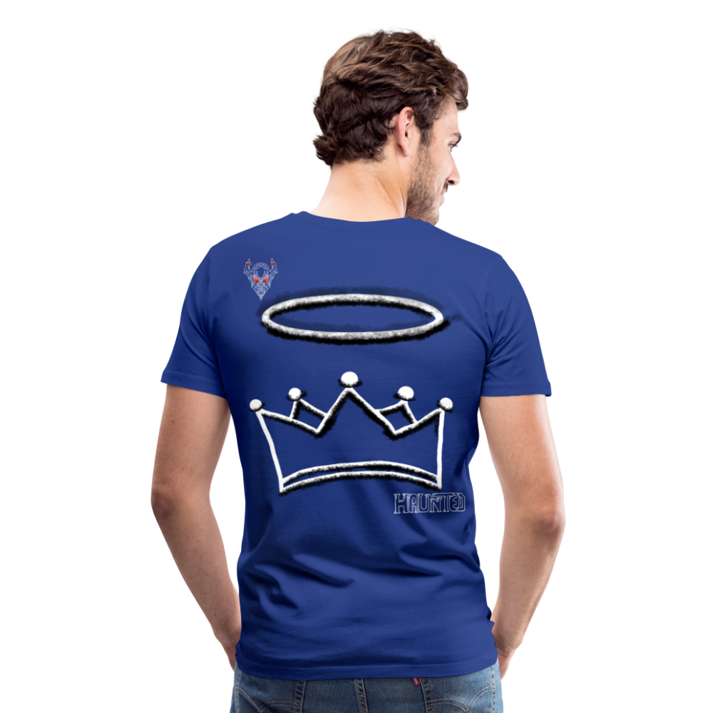 Man T-Shirt Crown and Ring Light - Königsblau