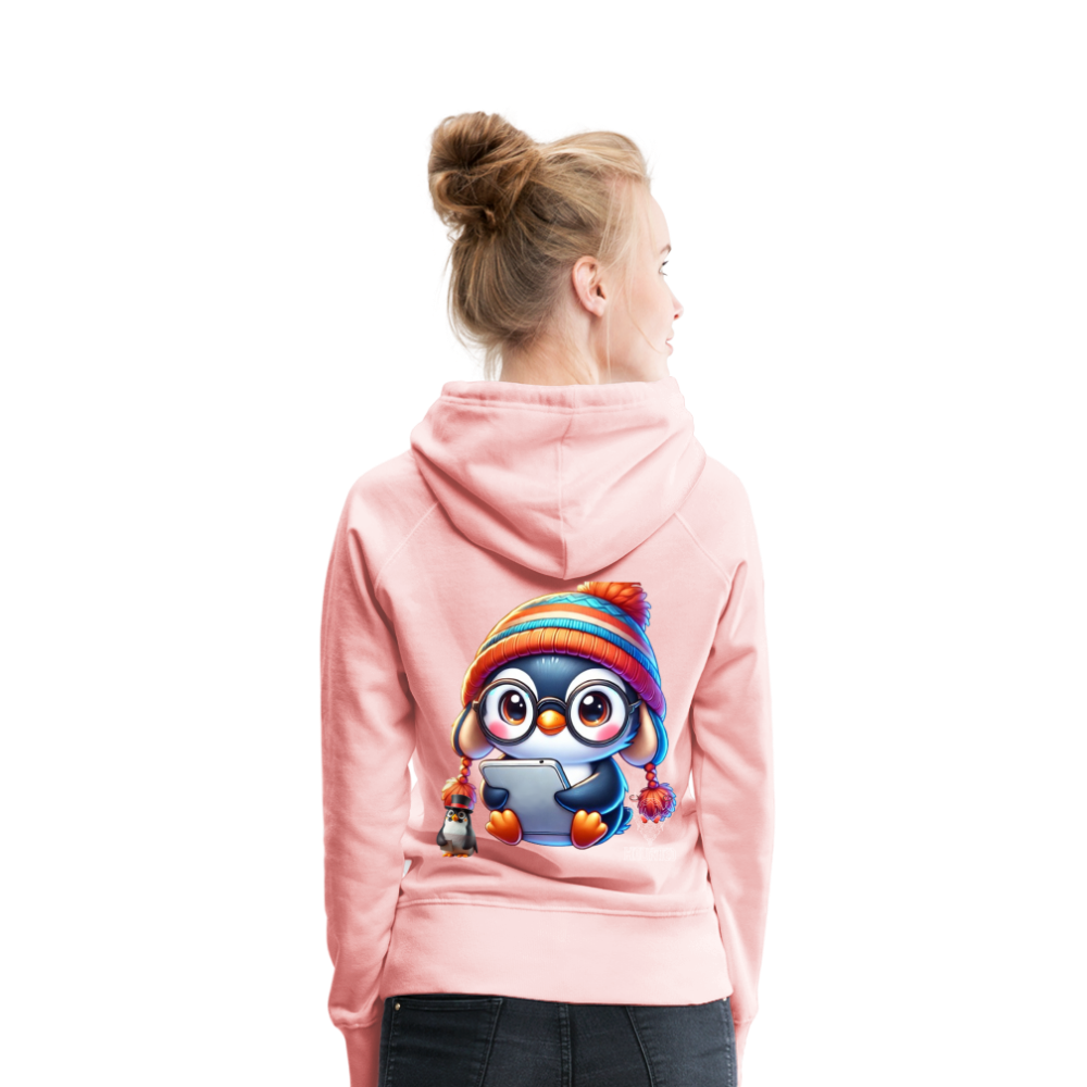 Women Hoodie KasPenguin with Pad - Kristallrosa