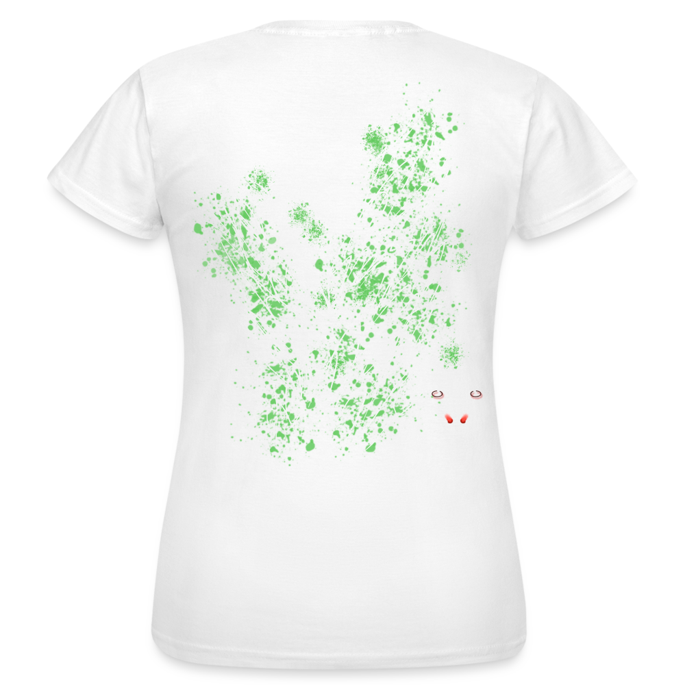 Women T-Shirt Light Green Wings - Weiß