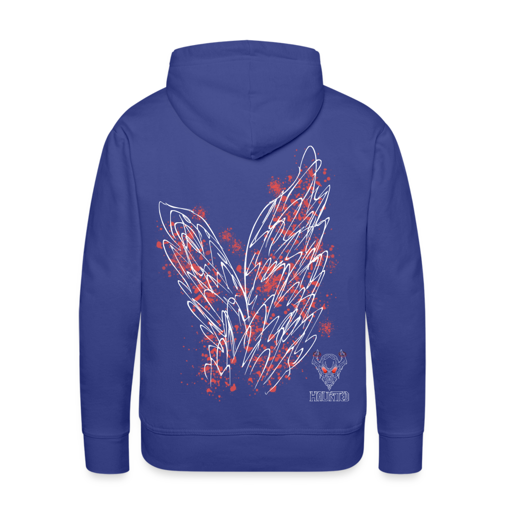 Men Hoodie Light Red Wings - Königsblau
