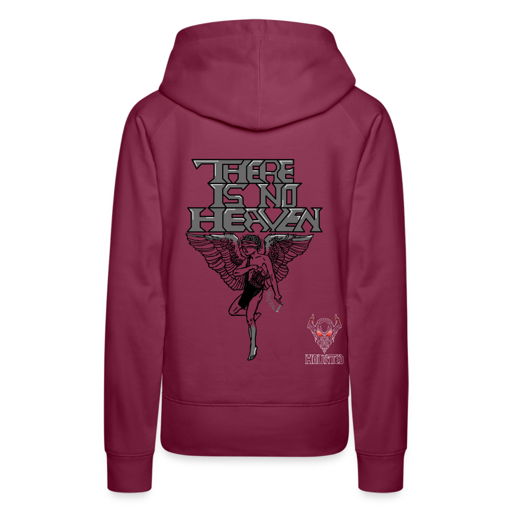 Woman Hoodie There Is No Heaven - Bordeaux