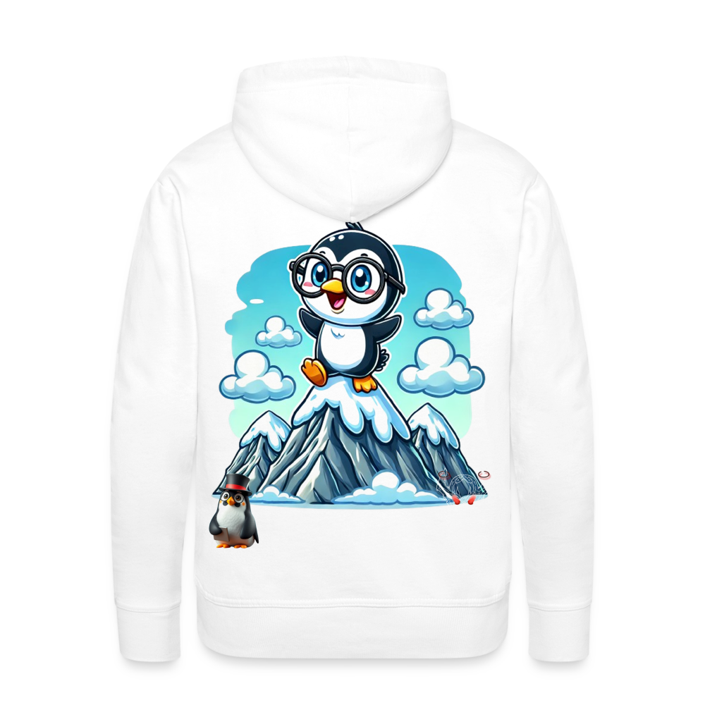 Men Hoodie KasPenguin on Top - Weiß