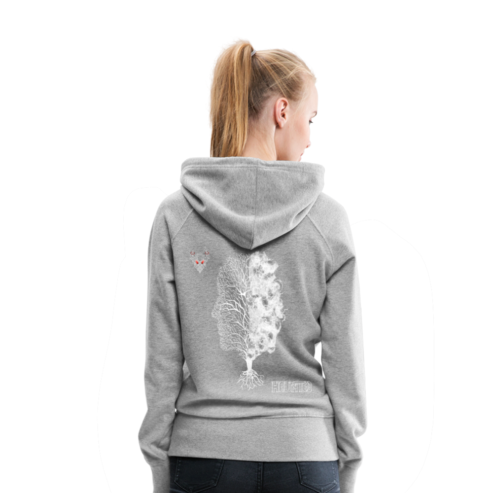 Woman Hoodie Dead or Alive - Grau meliert