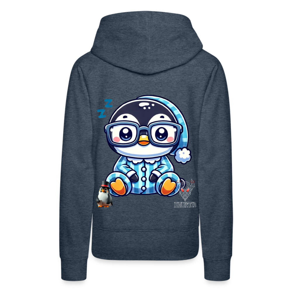 Women Hoodie KasPenguin in Pyjama - Jeansblau