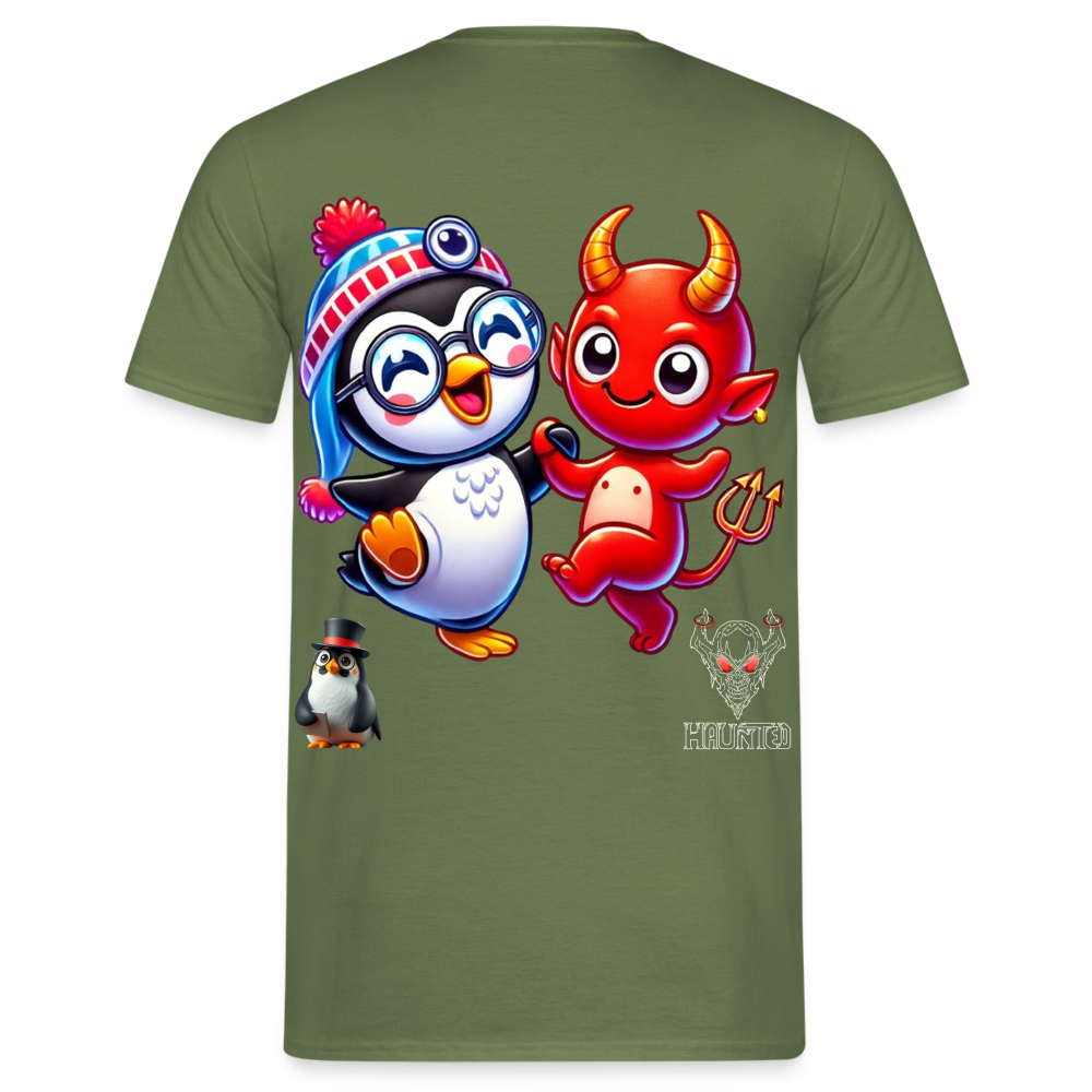 Men T-Shirt Dancing with Devil - Militärgrün