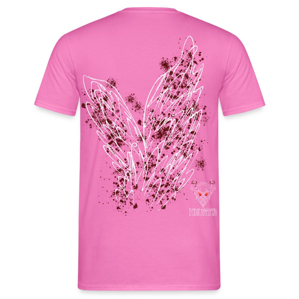 Men T-Shirt Dark Red Wings - Pink