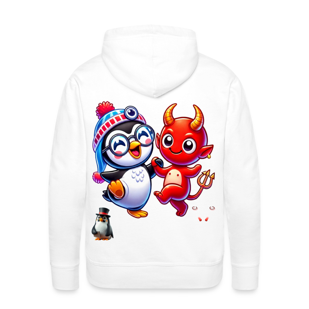 Men Hoodie Dancing with Devil - Weiß