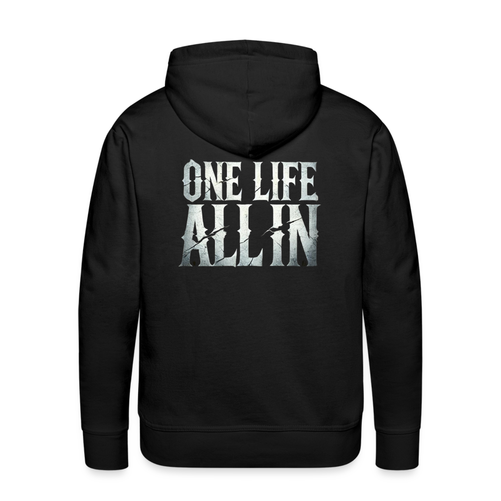 Men Hoodie One Life All In - Schwarz
