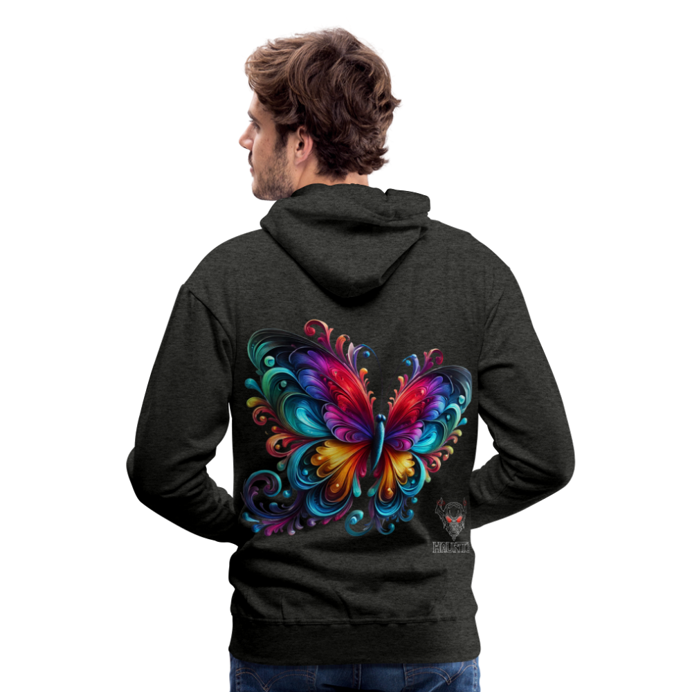 Men Hoodie Radiant Butterfly Art - Anthrazit