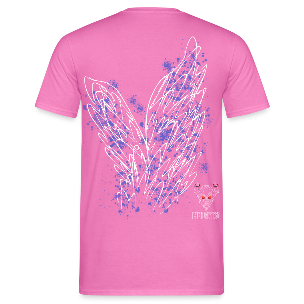 Men T-Shirt Light Blue Wings - Pink