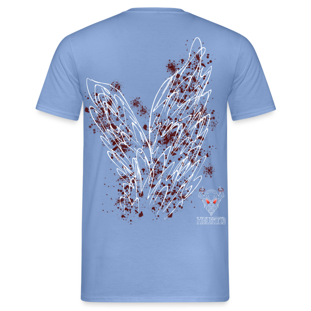 Men T-Shirt Dark Red Wings - carolina blue