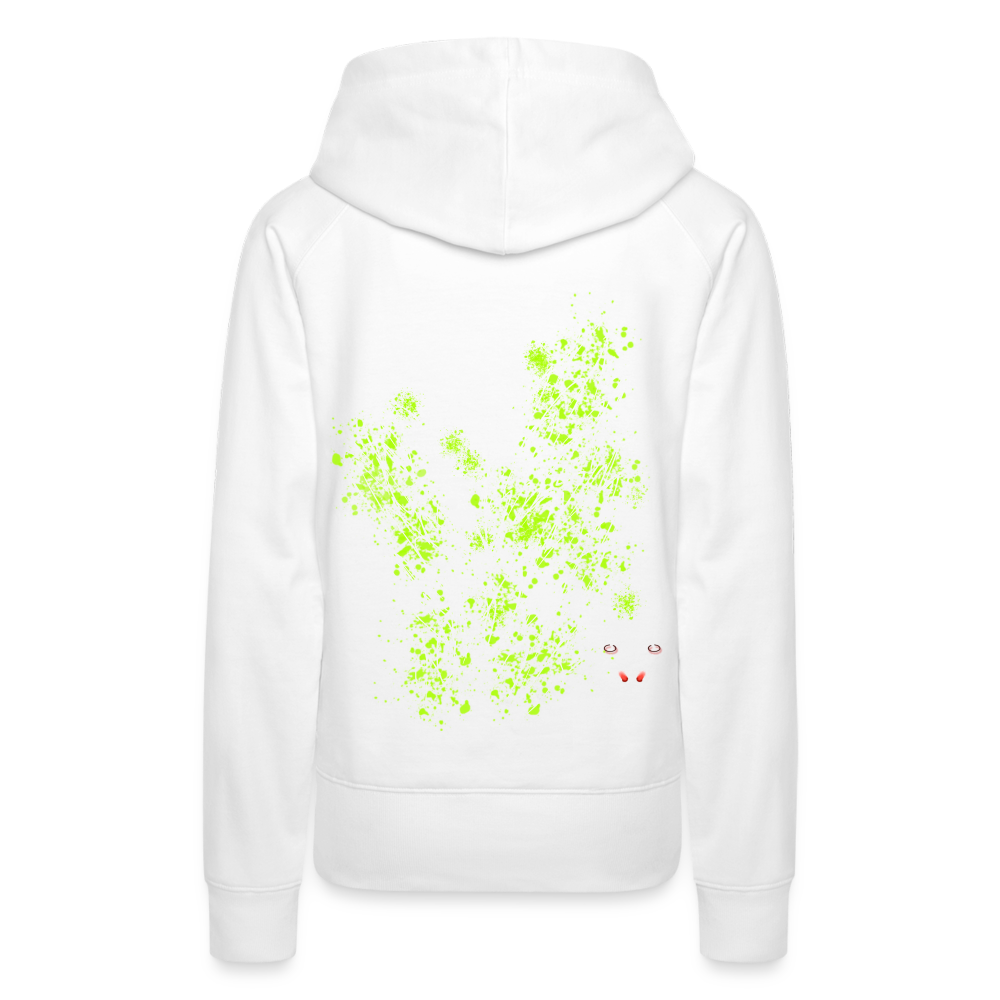 Women Hoodie Poison Green Wings - Weiß