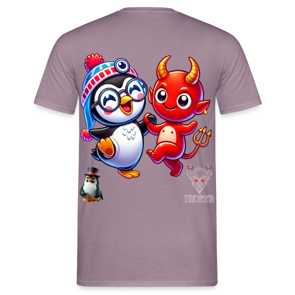 Men T-Shirt Dancing with Devil - Lilagrau