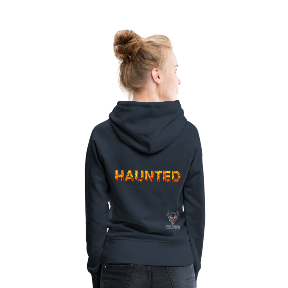 Women Hoodie Amber Flame Essence - Navy