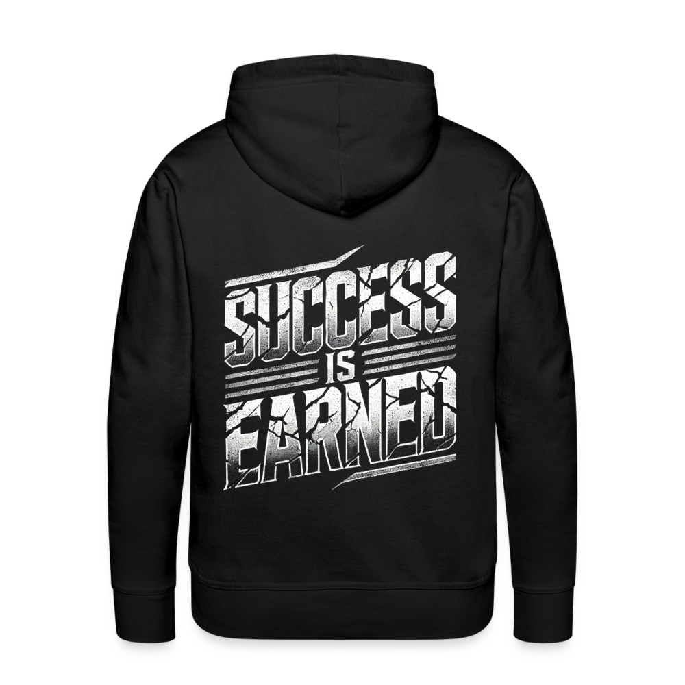 Men Hoodie Success is Earned - Schwarz