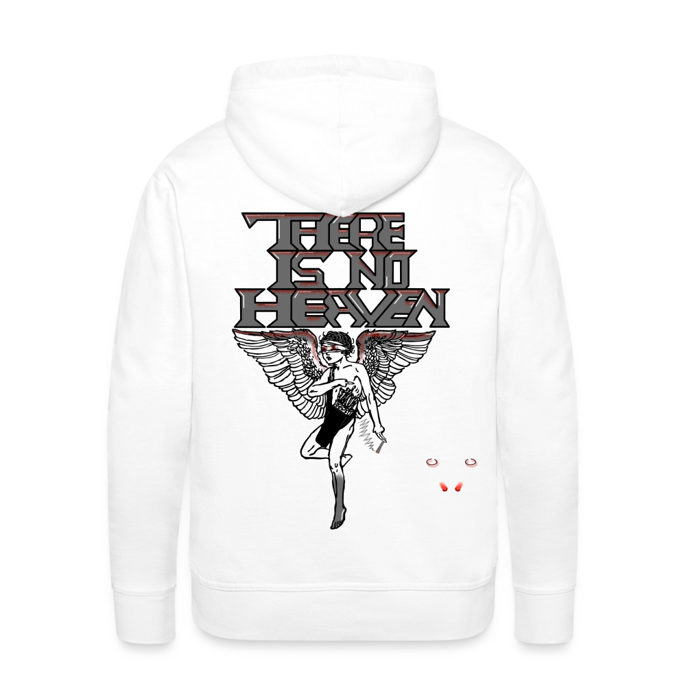 Men Hoodie There Is No Heaven bloody - Weiß