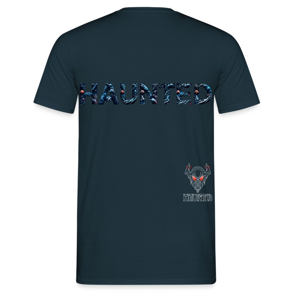 Men T-Shirt Abyssal Coral Glow - Navy