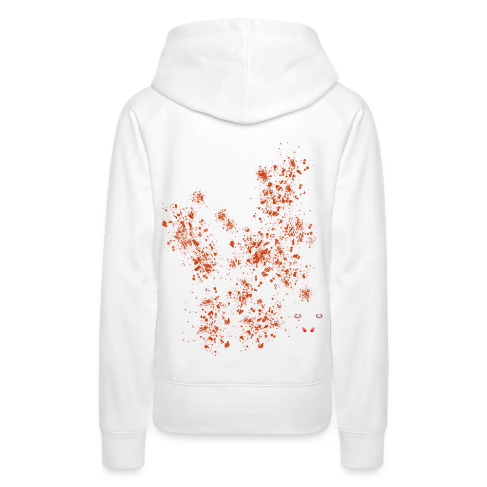 Women Hoodie Orange Wings - Weiß